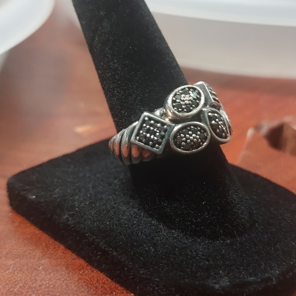 David Yurman Confetti Black Diamond Ring - Picture 10 of 10